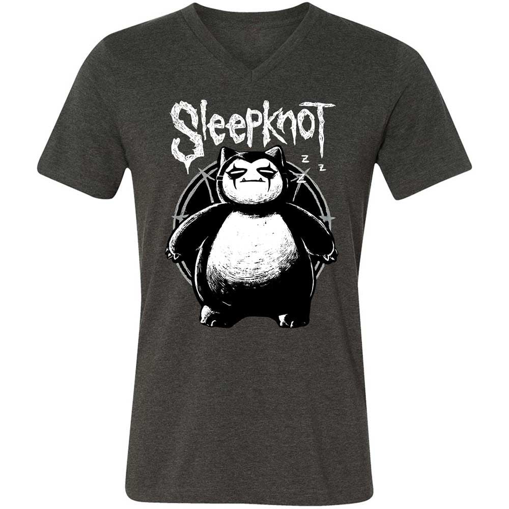 Unisex V-Neck T-Shirt - GTAAJ3J8 - Dark Grey Heather - 9
