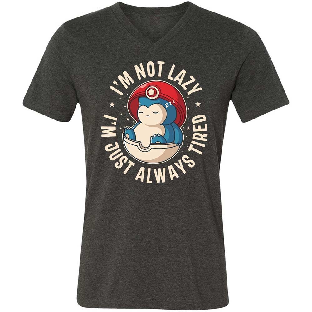 Unisex V-Neck T-Shirt - UT5T9K3M - Dark Grey Heather - 9