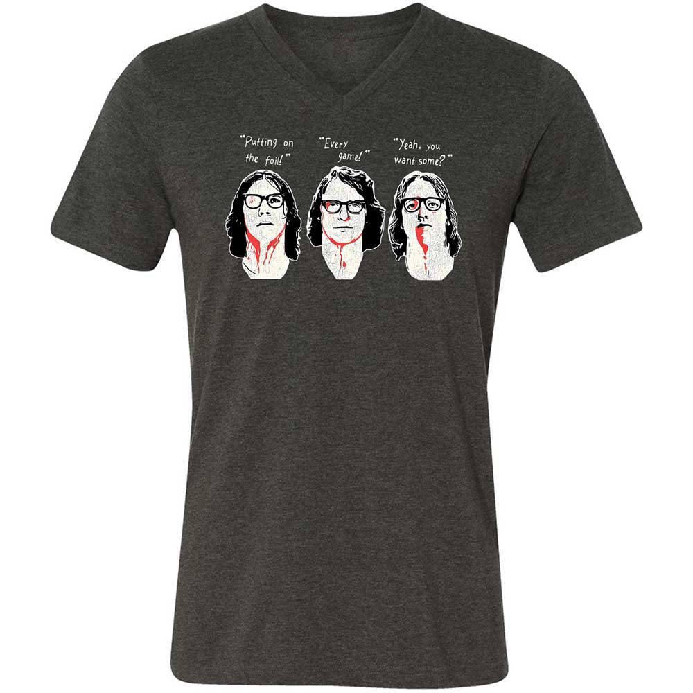 Unisex V-Neck T-Shirt - P4ULPH2Z - Dark Grey Heather - 9
