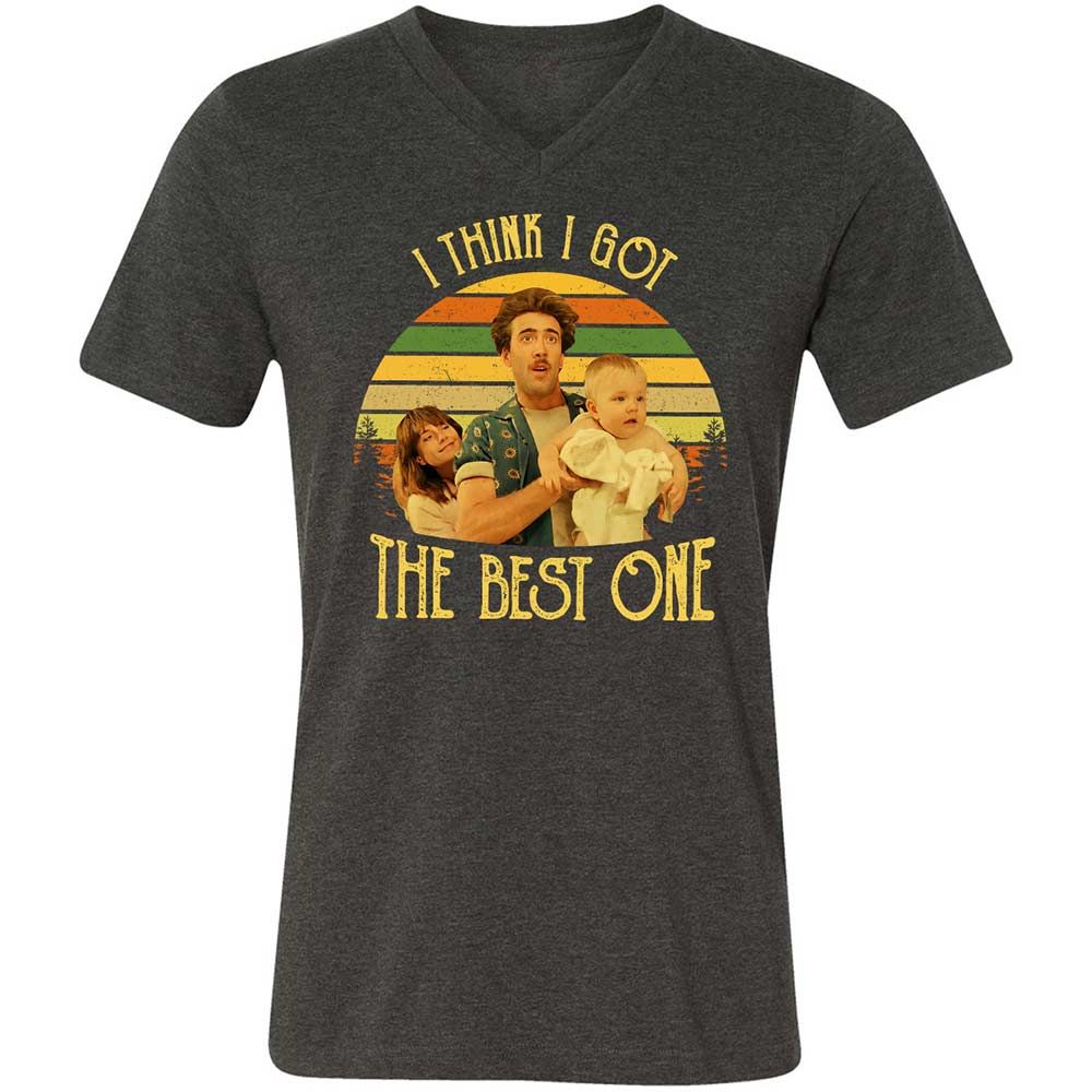 Unisex V-Neck T-Shirt - U8265BWB - Dark Grey Heather - 9