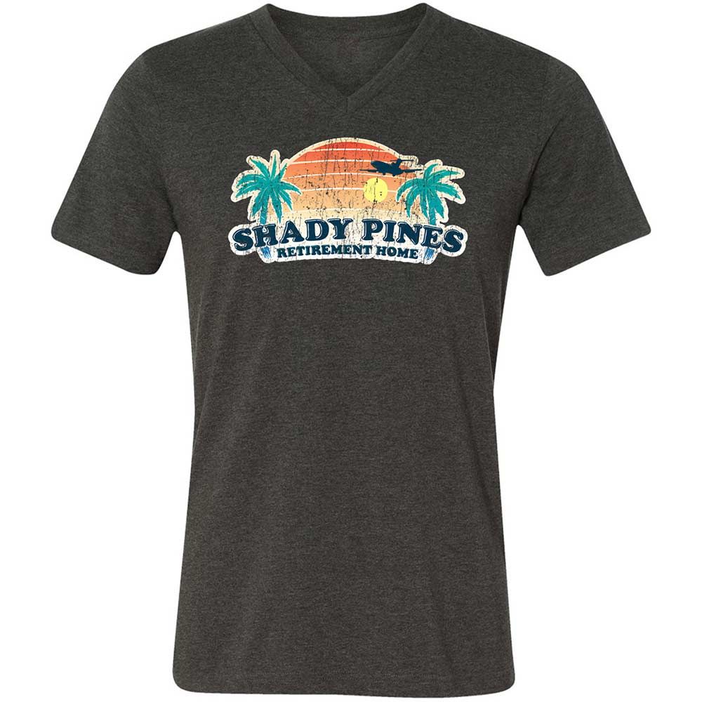 Unisex V-Neck T-Shirt - E35MQKQS - Dark Grey Heather - 9