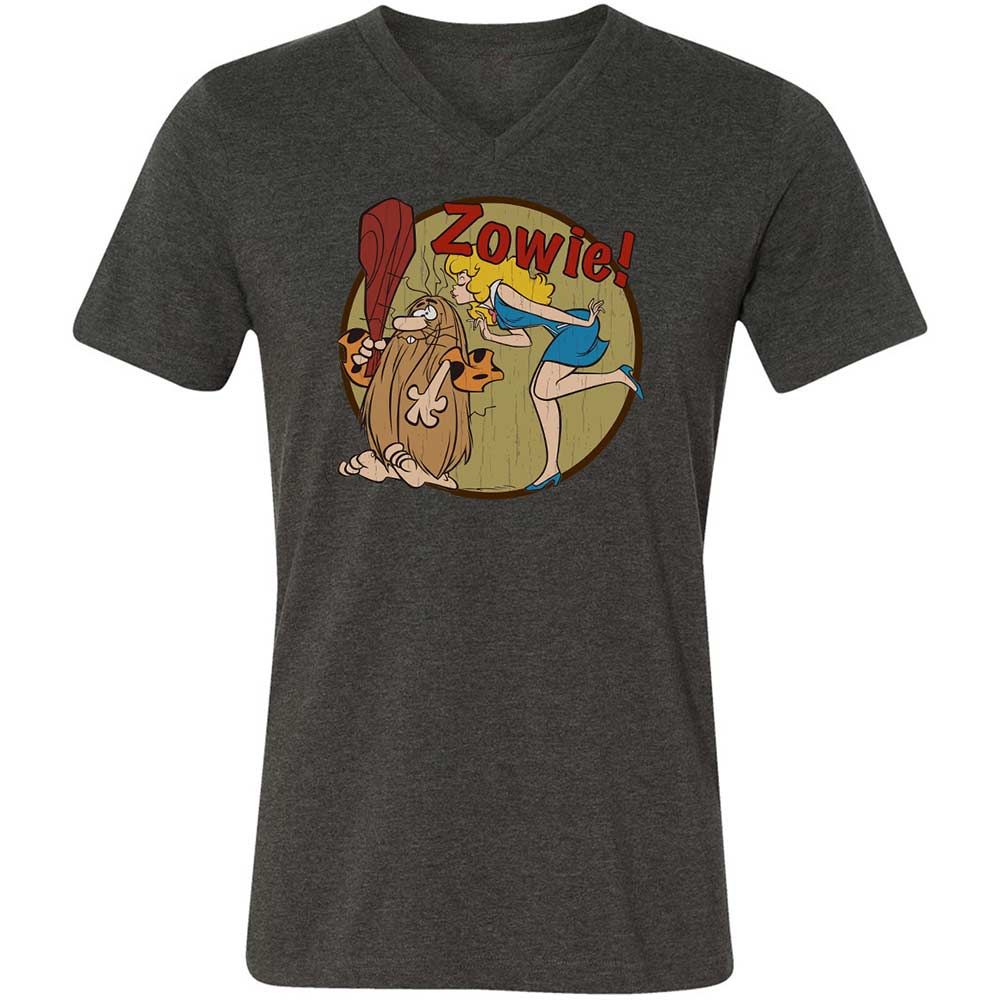 Unisex V-Neck T-Shirt - GTLACAU3 - Dark Grey Heather - 9