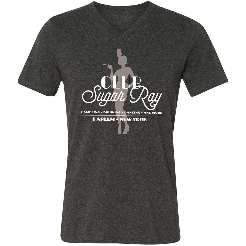 Unisex V-Neck T-Shirt - 6AY31V8V - Dark Grey Heather - 9