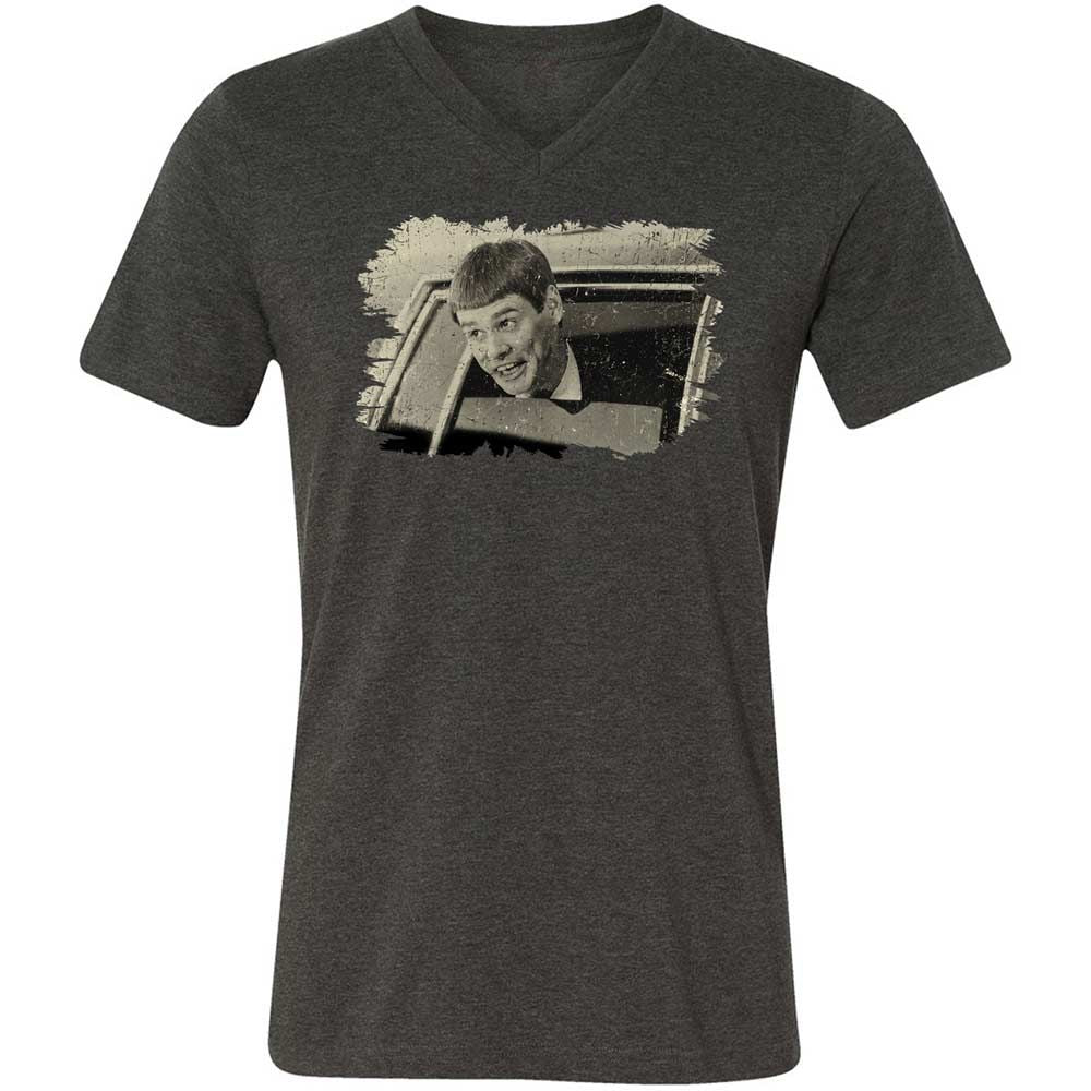 Unisex V-Neck T-Shirt - RSYFSQ8N - Dark Grey Heather - 9