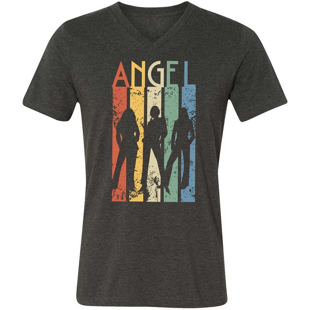 Unisex V-Neck T-Shirt - 33B4YM4W - Dark Grey Heather - 9