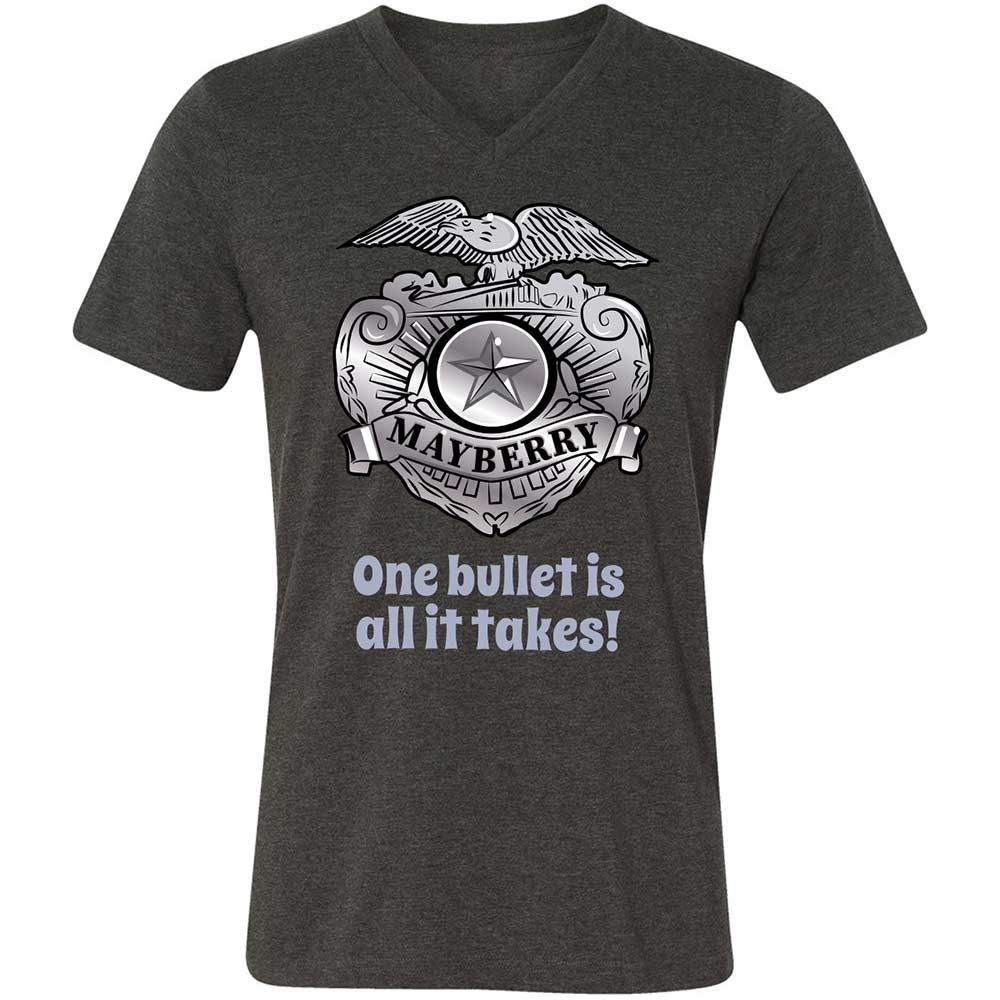 Unisex V-Neck T-Shirt - S3N4JZDA - Dark Grey Heather - 9