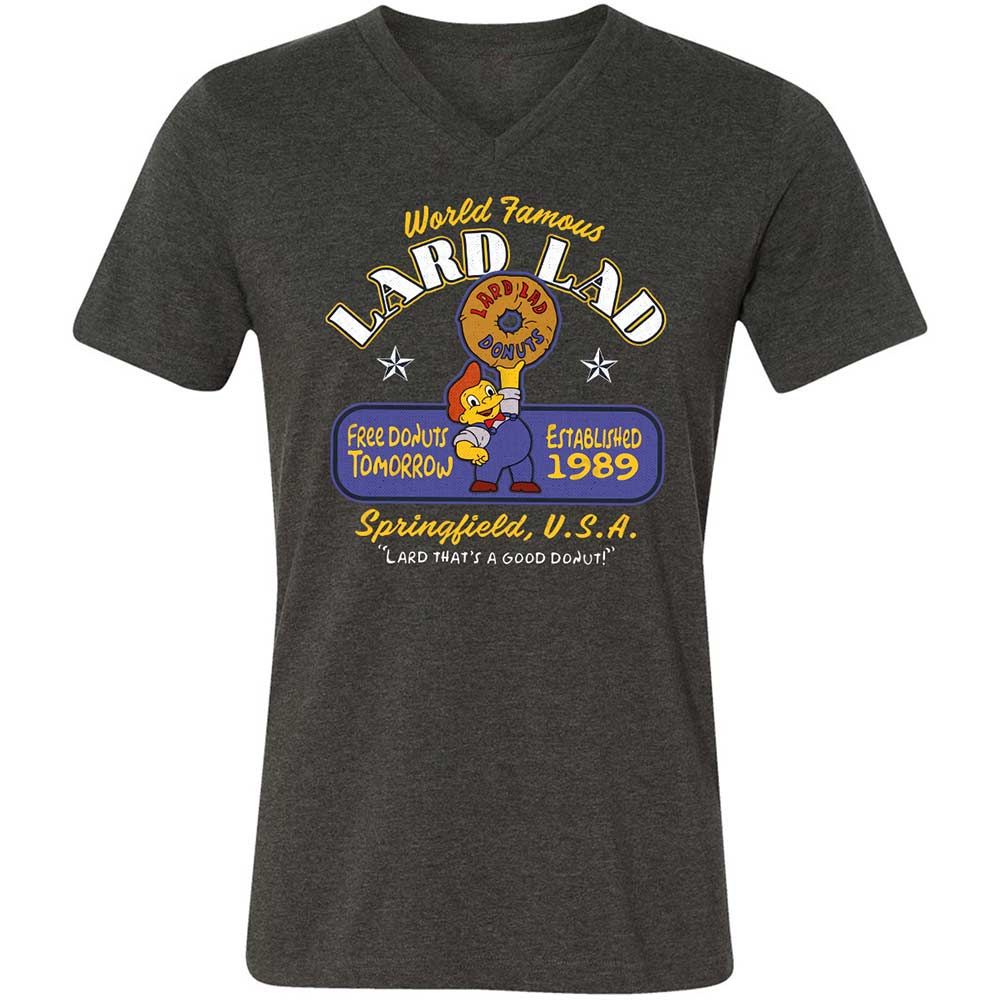 Unisex V-Neck T-Shirt - Y7LG7PQW - Dark Grey Heather - 9