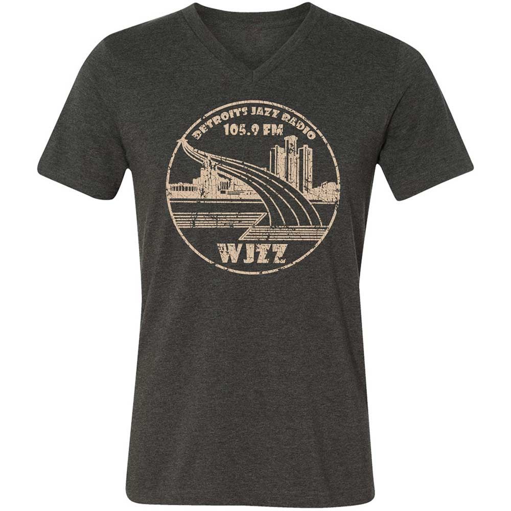 Unisex V-Neck T-Shirt - 7NWAS2FT - Dark Grey Heather - 9