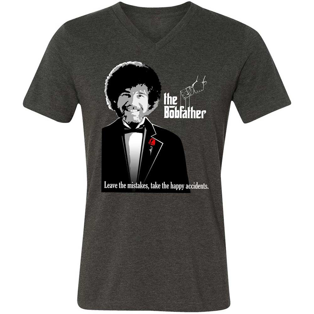 Unisex V-Neck T-Shirt - 7K6NTHNK - Dark Grey Heather - 9