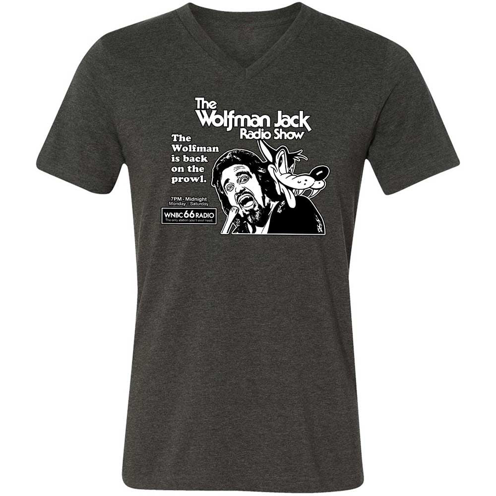 Unisex V-Neck T-Shirt - 5KW6VL9X - Dark Grey Heather - 9