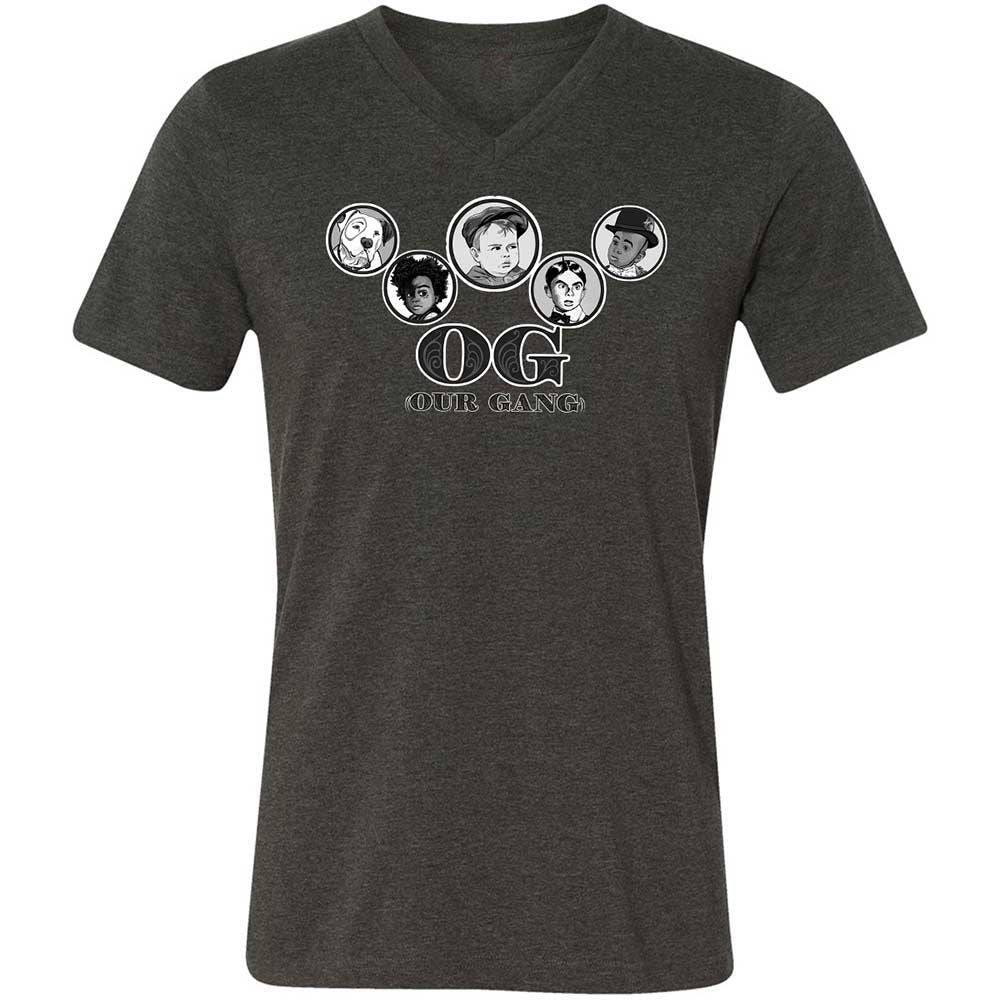 Unisex V-Neck T-Shirt - ZN5L1U2Q - Dark Grey Heather - 9