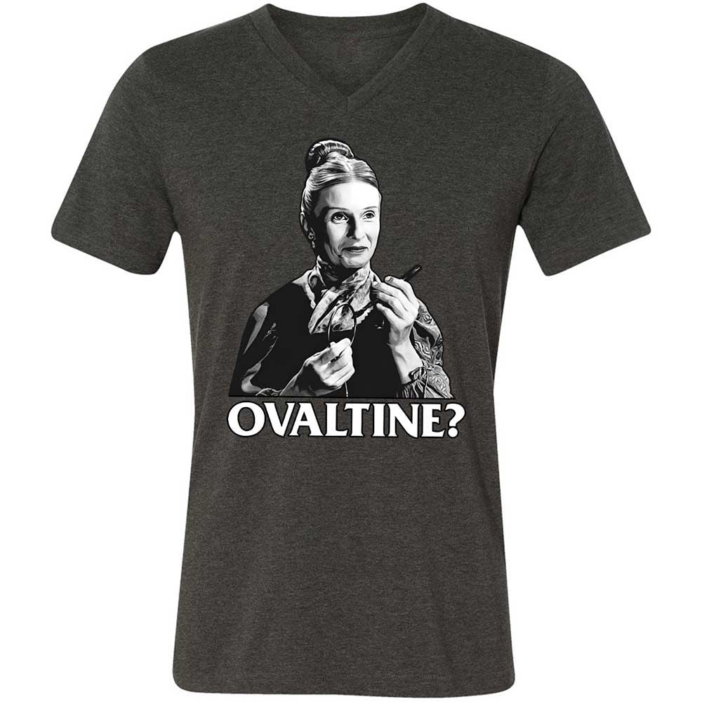 Unisex V-Neck T-Shirt - TSAKD8X9 - Dark Grey Heather - 9