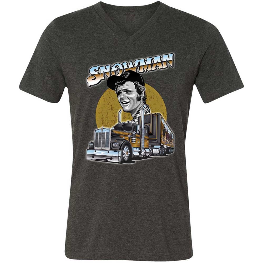 Unisex V-Neck T-Shirt - HZGDBTT7 - Dark Grey Heather - 9