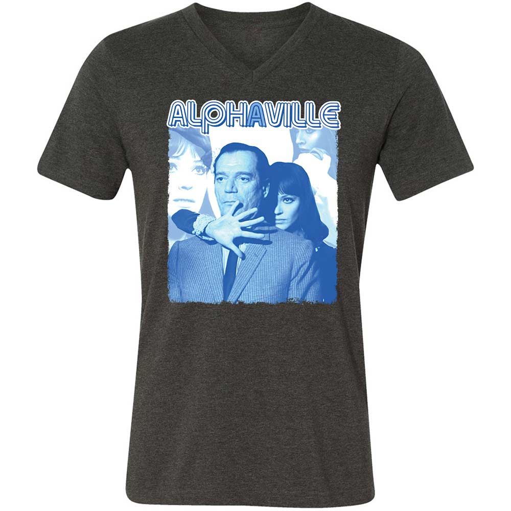 Unisex V-Neck T-Shirt - 5NZVBMGF - Dark Grey Heather - 9