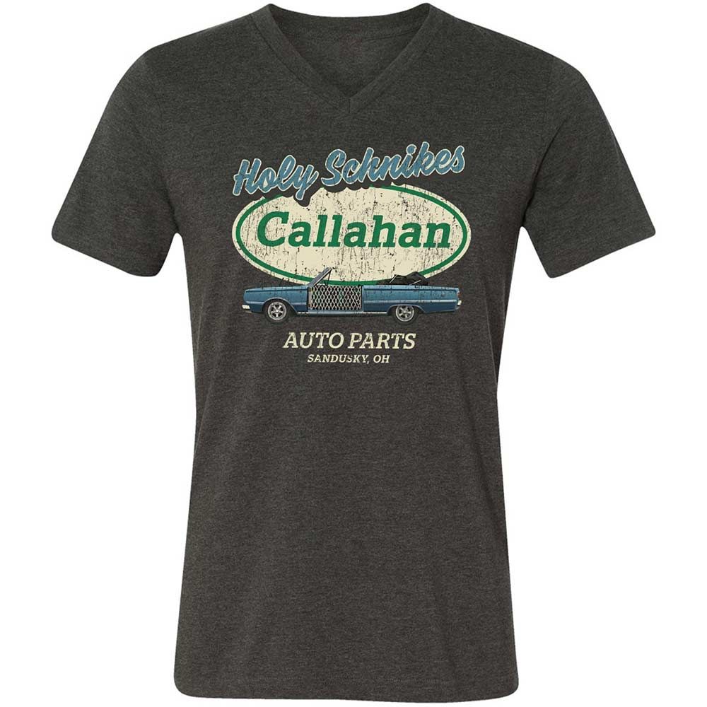 Unisex V-Neck T-Shirt - YF5AFXAS - Dark Grey Heather - 9