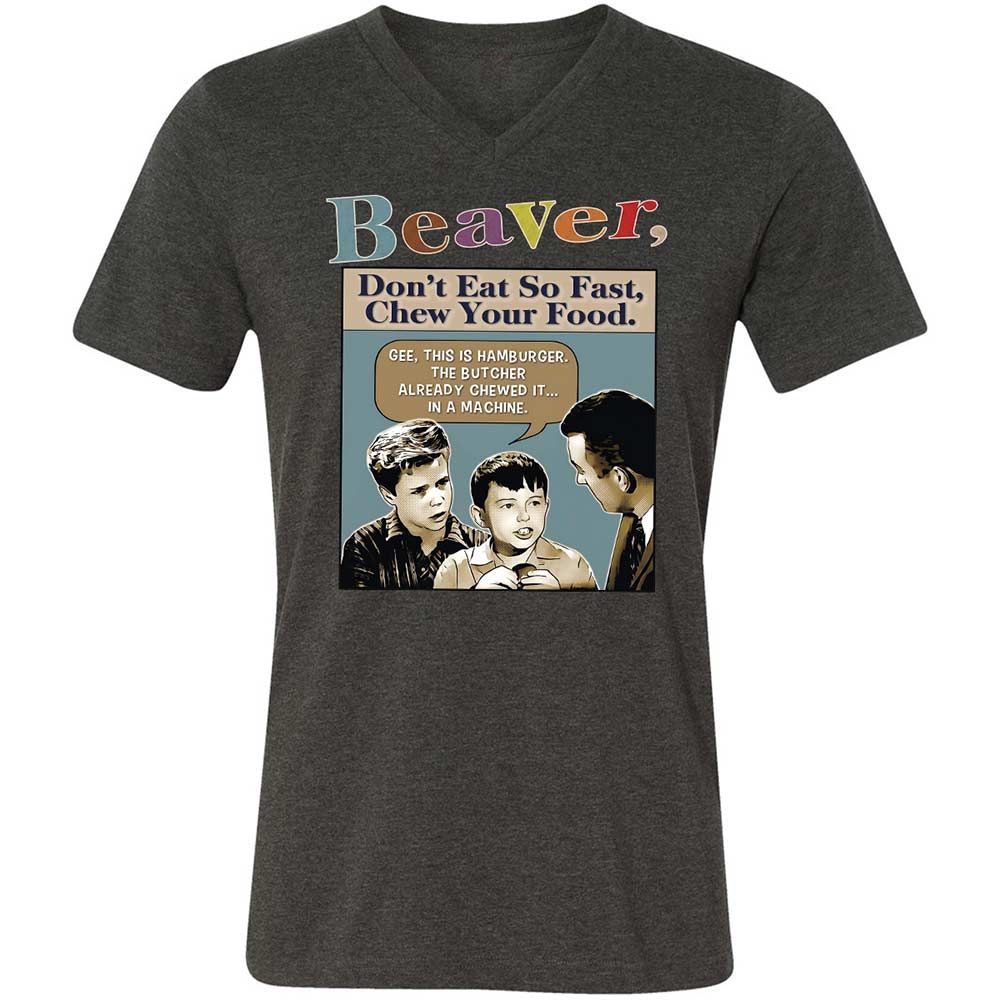 Unisex V-Neck T-Shirt - P4D9LL38 - Dark Grey Heather - 9