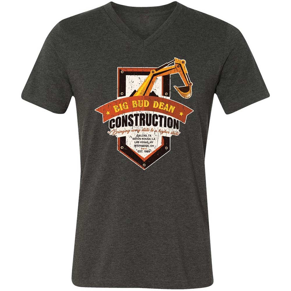 Unisex V-Neck T-Shirt - XV6DJX66 - Dark Grey Heather - 9