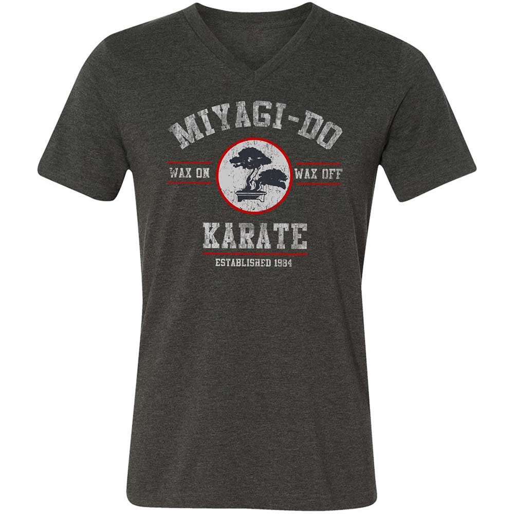 Unisex V-Neck T-Shirt - YSD1PHR9 - Dark Grey Heather - 9