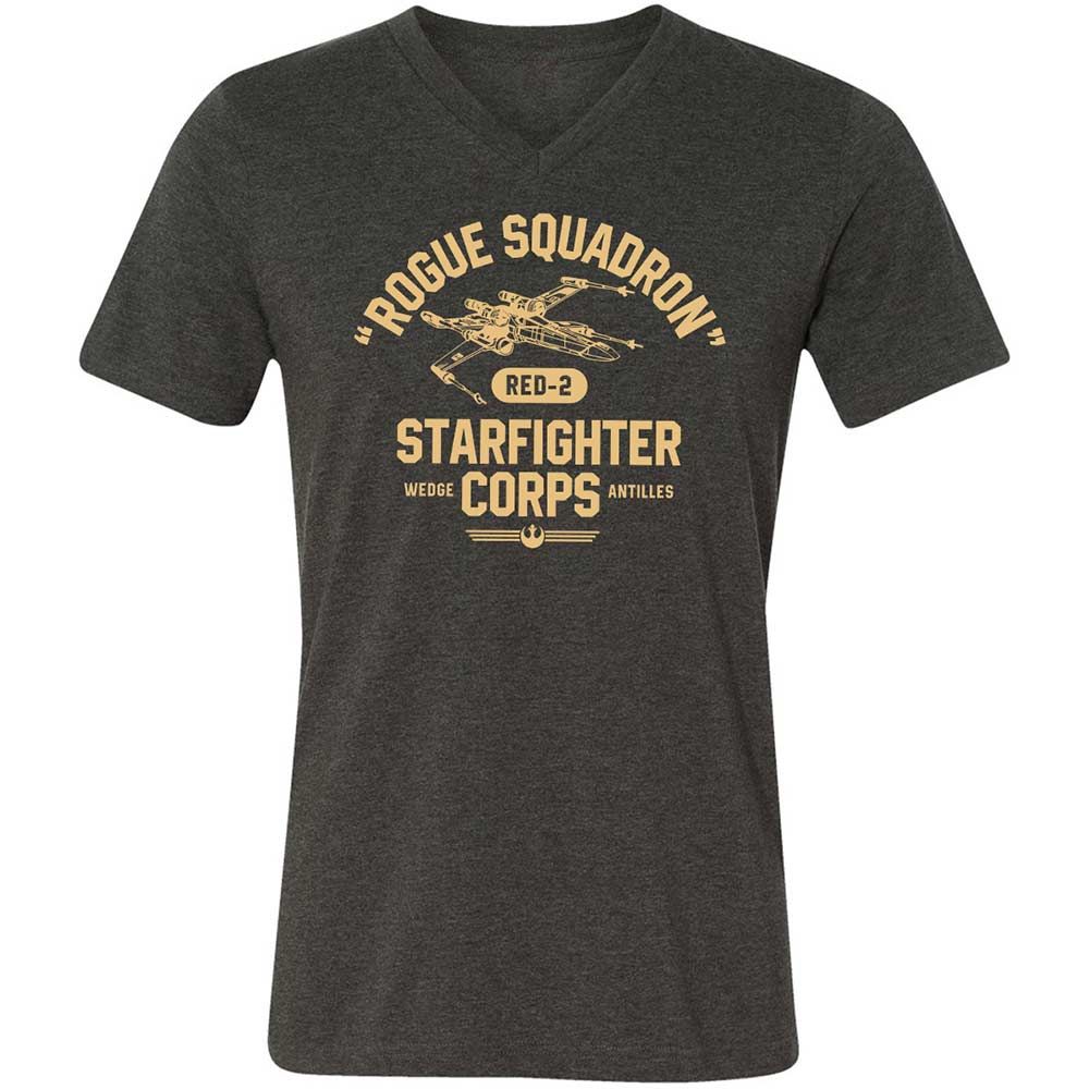 Unisex V-Neck T-Shirt - SES5GSYV - Dark Grey Heather - 9