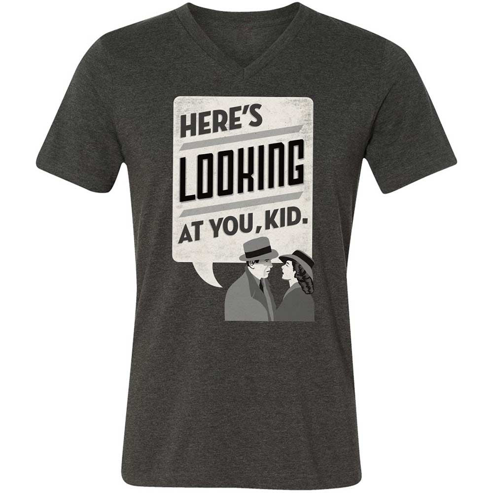 Here's Looking at You Kid - Dark Grey Heather - 9