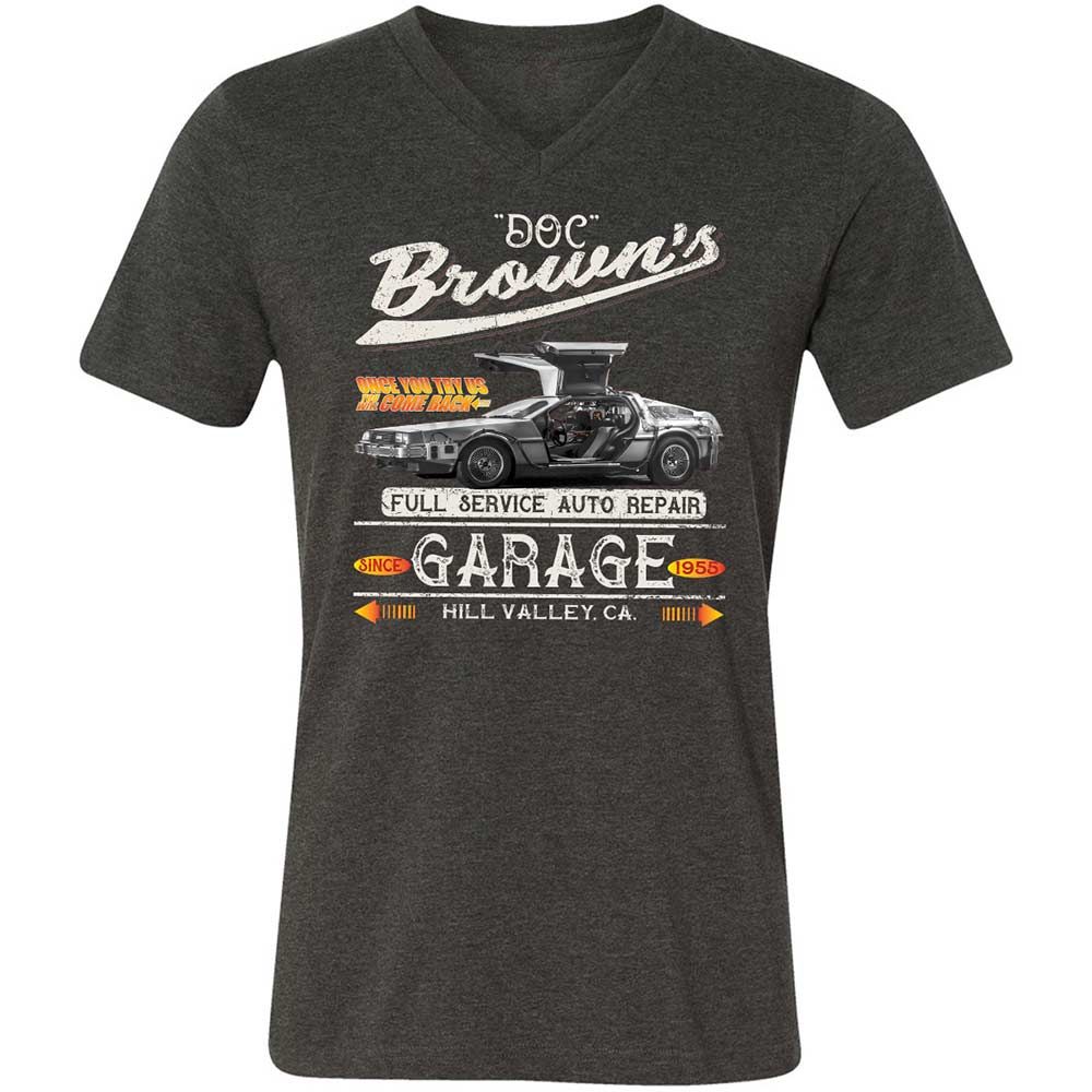 Unisex V-Neck T-Shirt - 4EM6BXVF - Dark Grey Heather - 9