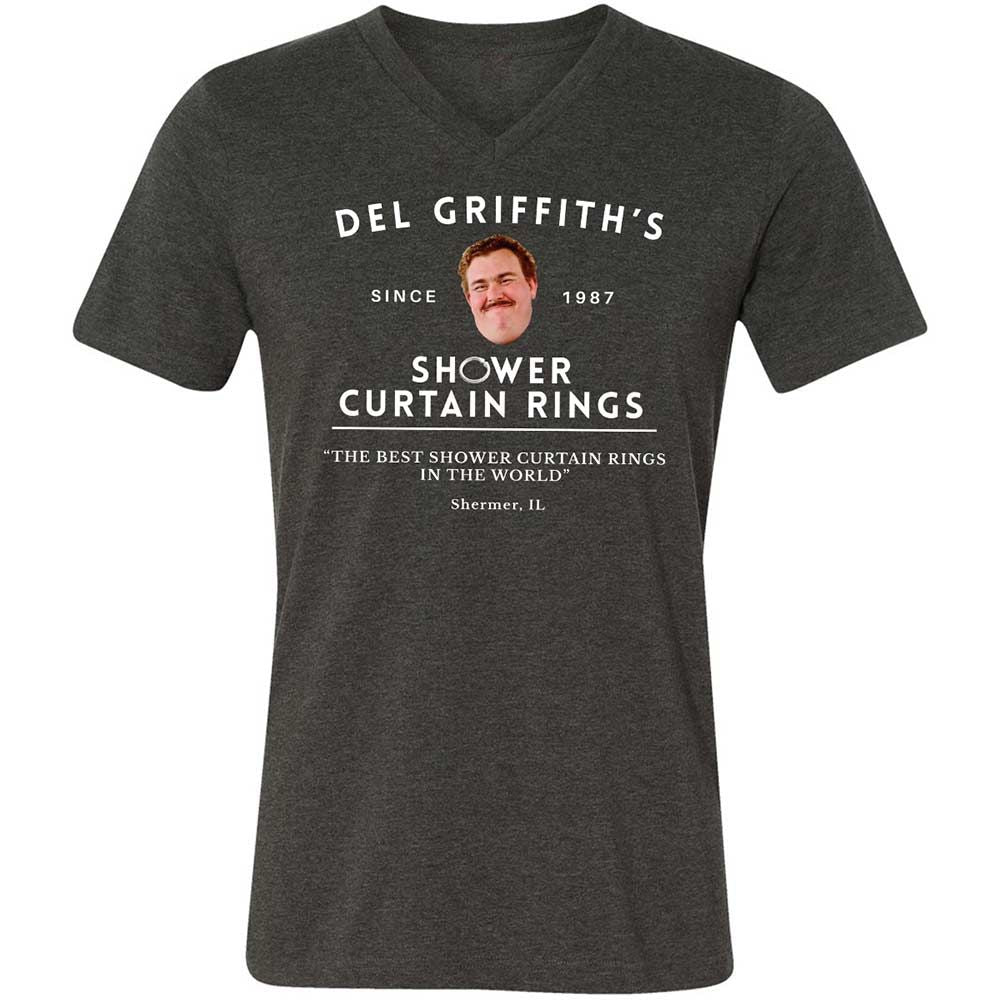 Unisex V-Neck T-Shirt - 6Z1ZKL6F - Dark Grey Heather - 9
