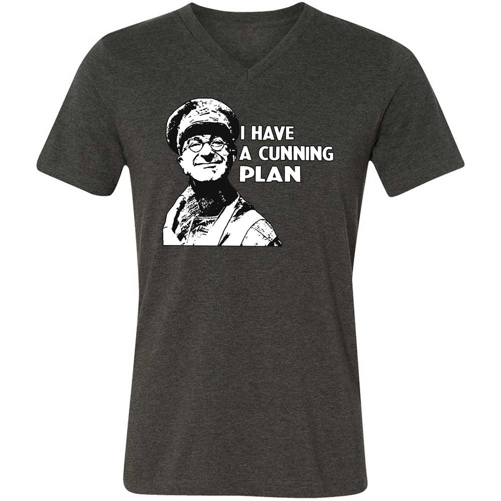 Unisex V-Neck T-Shirt - W3PSPYSB - Dark Grey Heather - 9