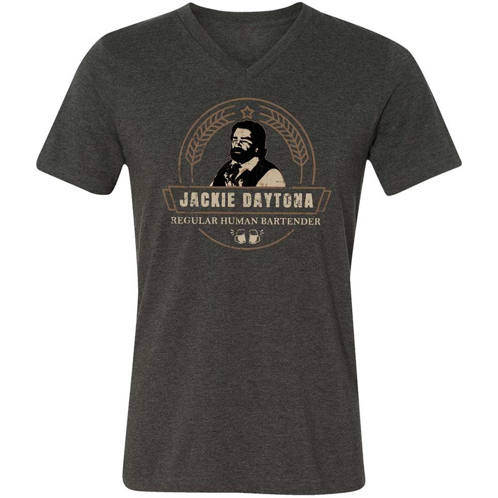 Unisex V-Neck T-Shirt - U41WMN4X - Dark Grey Heather - 9