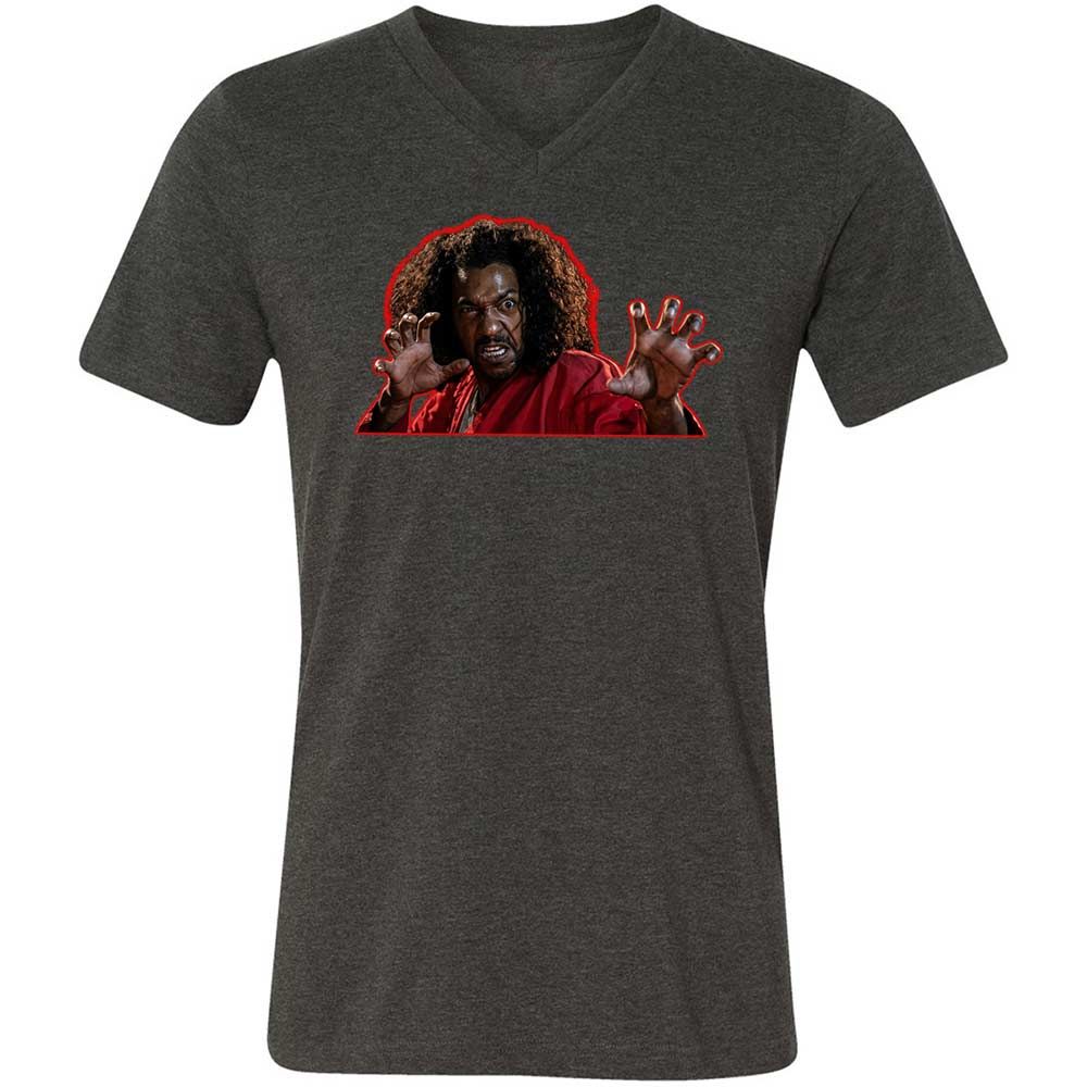 Unisex V-Neck T-Shirt - E8N5JLHV - Dark Grey Heather - 9