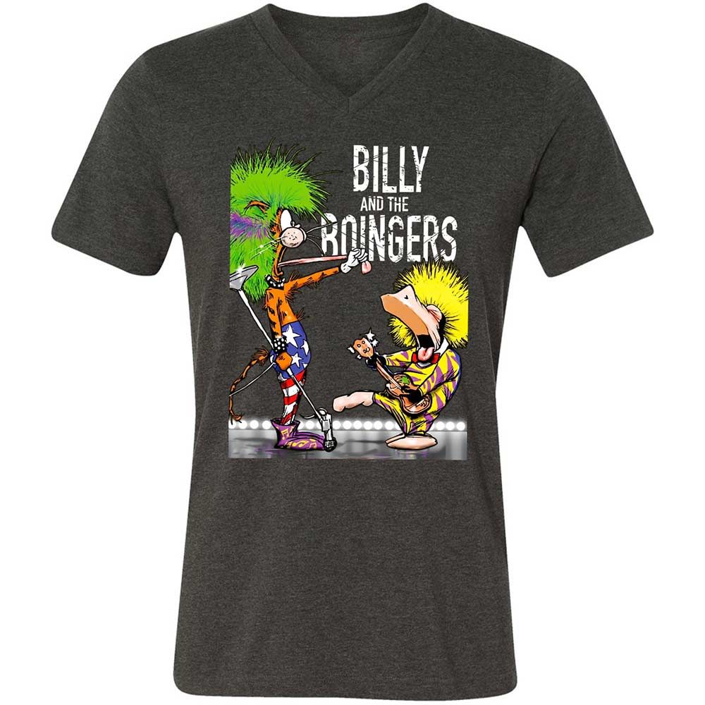 Unisex V-Neck T-Shirt - 1TYC5ZNR - Dark Grey Heather - 9