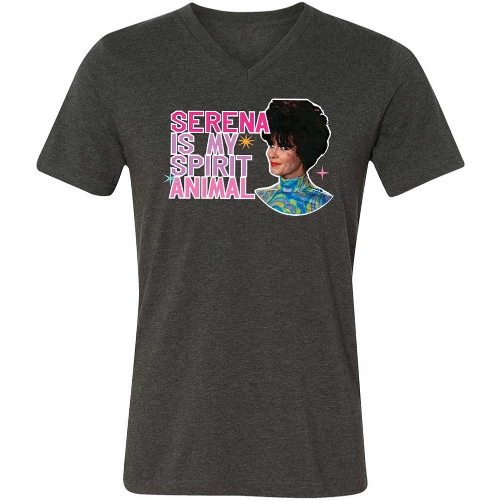 Unisex V-Neck T-Shirt - GLVFC7Q1 - Dark Grey Heather - 9