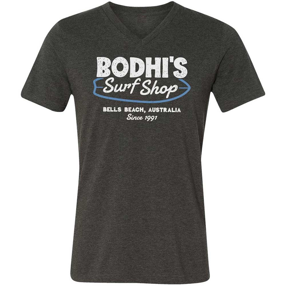 Unisex V-Neck T-Shirt - 3DWCAH4P - Dark Grey Heather - 9