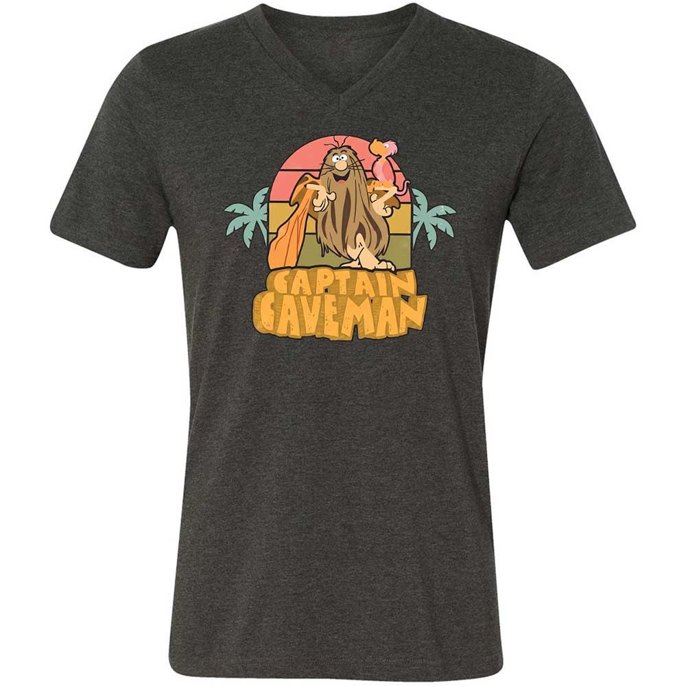 Unisex V-Neck T-Shirt - FFD6YE24 - Dark Grey Heather - 9