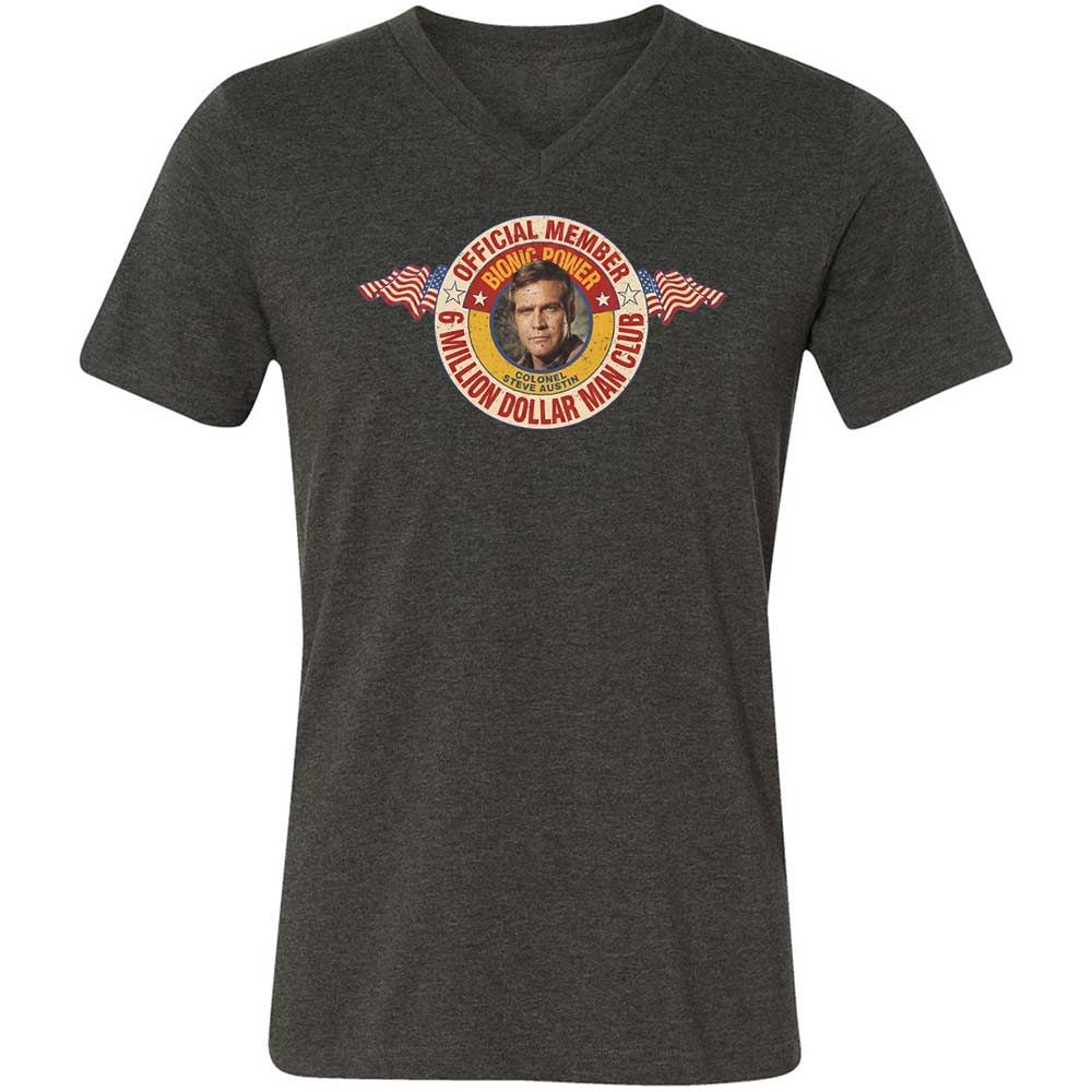 Unisex V-Neck T-Shirt - ER8ULAD9 - Dark Grey Heather - 9