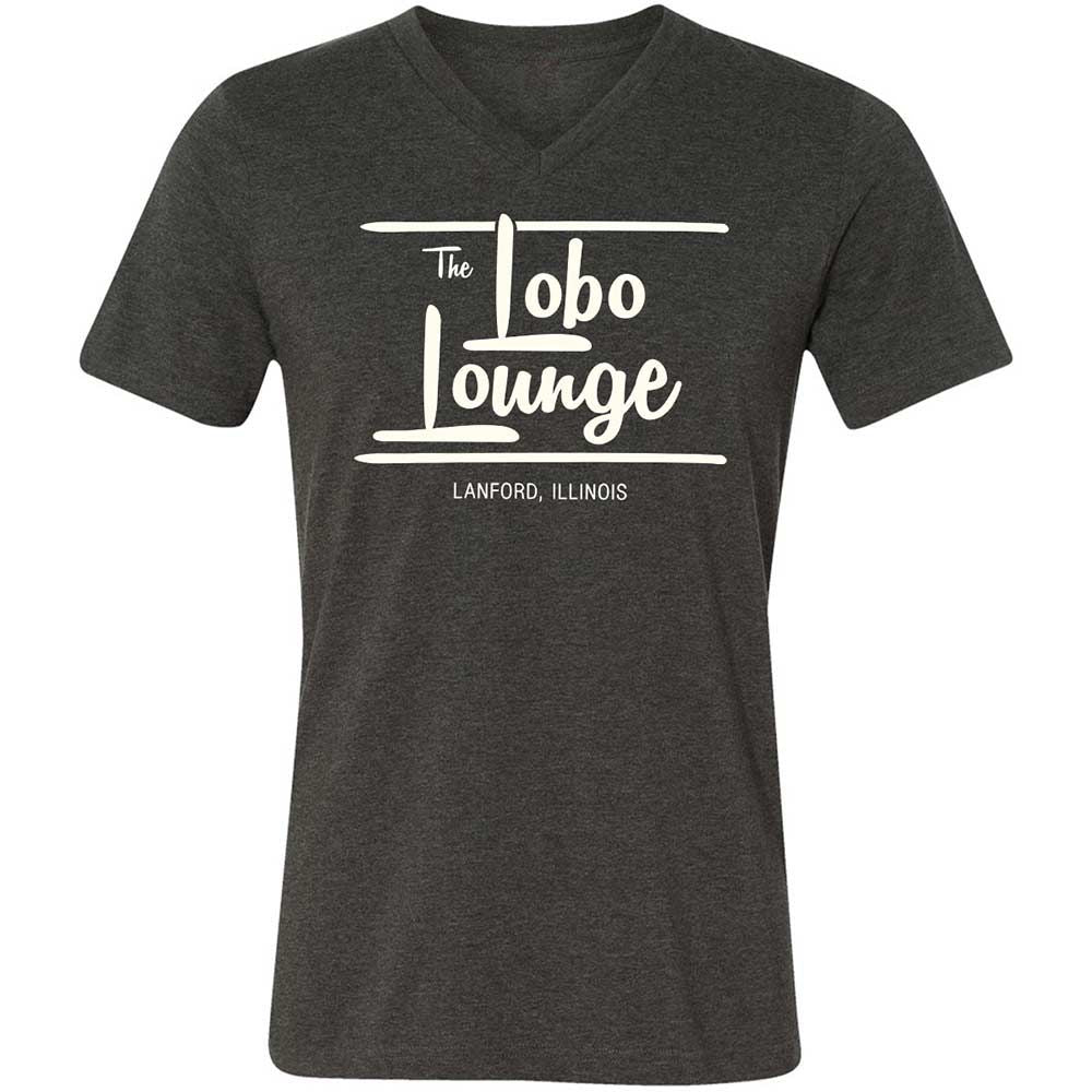 Unisex V-Neck T-Shirt - 6RTNLUAR - Dark Grey Heather - 9