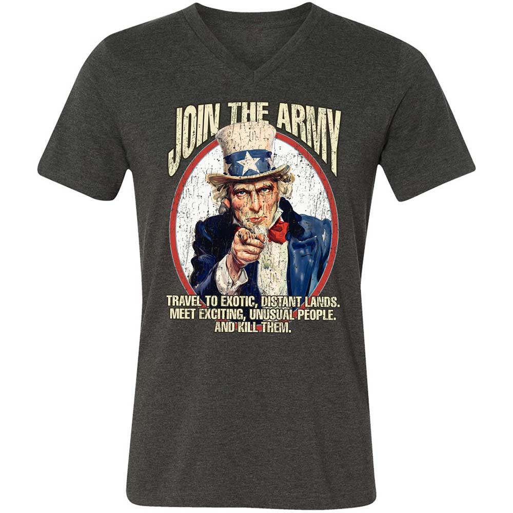 Join The Army - Dark Grey Heather - 9
