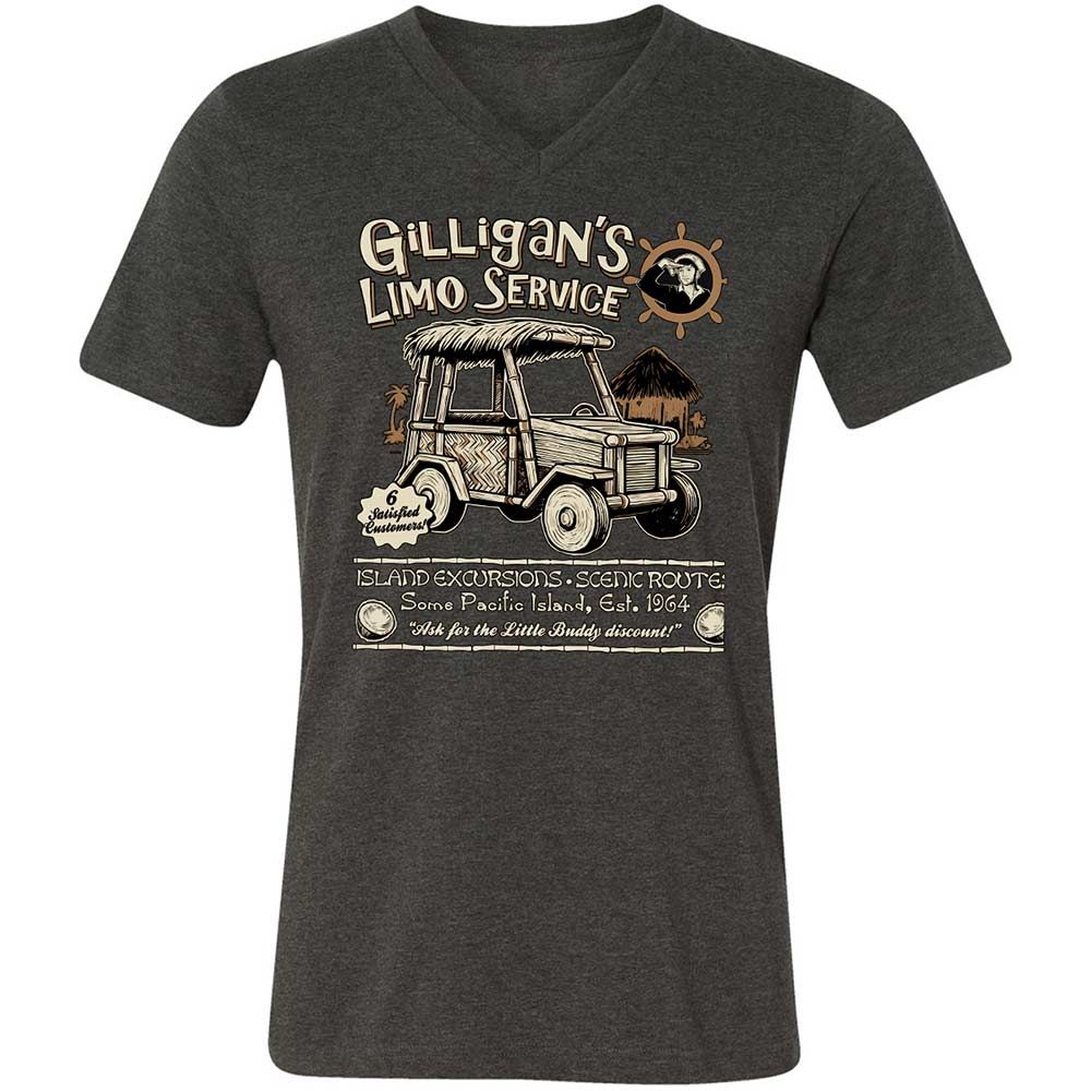 Unisex V-Neck T-Shirt - 6BLZMP7U - Dark Grey Heather - 9