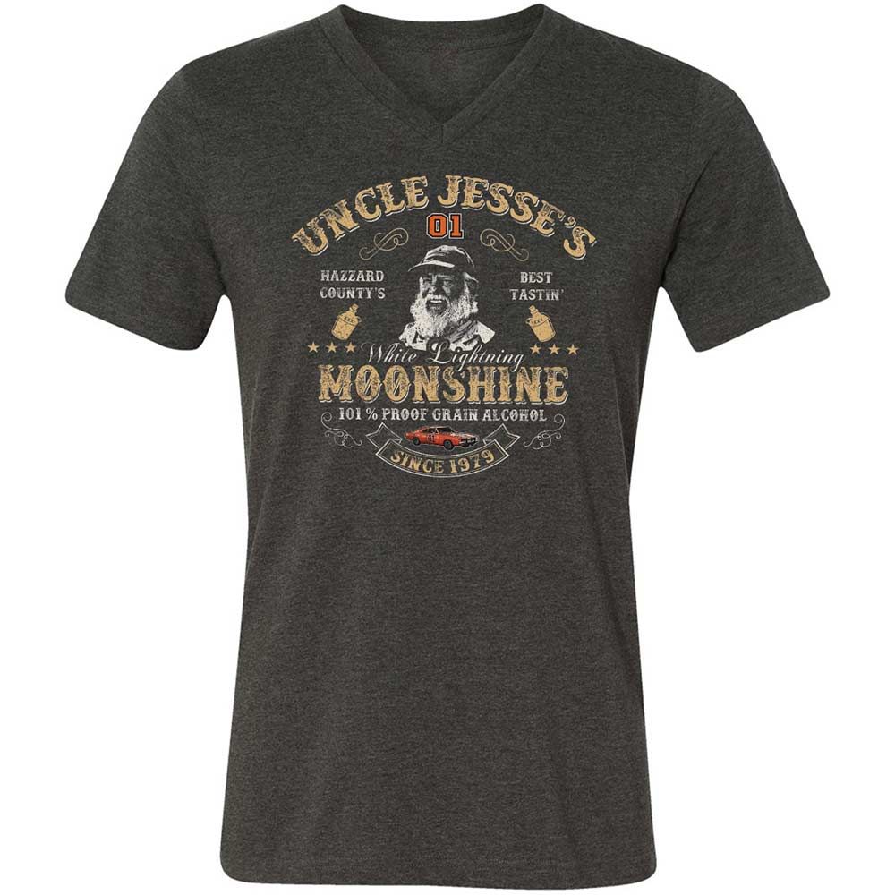 Unisex V-Neck T-Shirt - QD3D4XU5 - Dark Grey Heather - 9