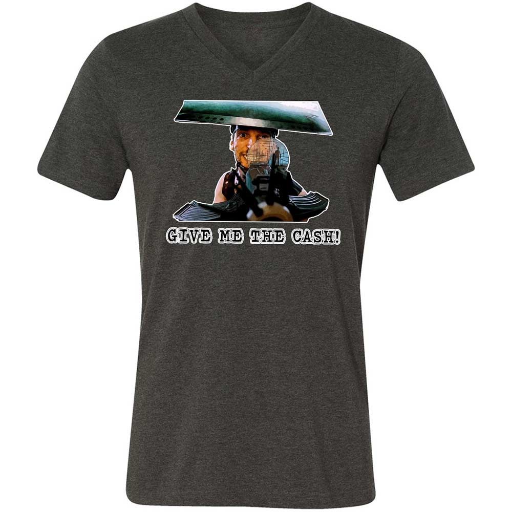 Unisex V-Neck T-Shirt - CF7NGZ5Y - Dark Grey Heather - 9