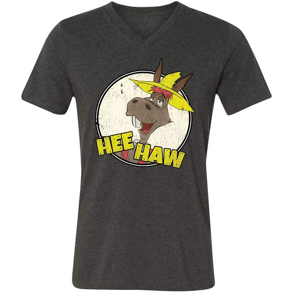 Unisex V-Neck T-Shirt - 188986X3 - Dark Grey Heather - 9