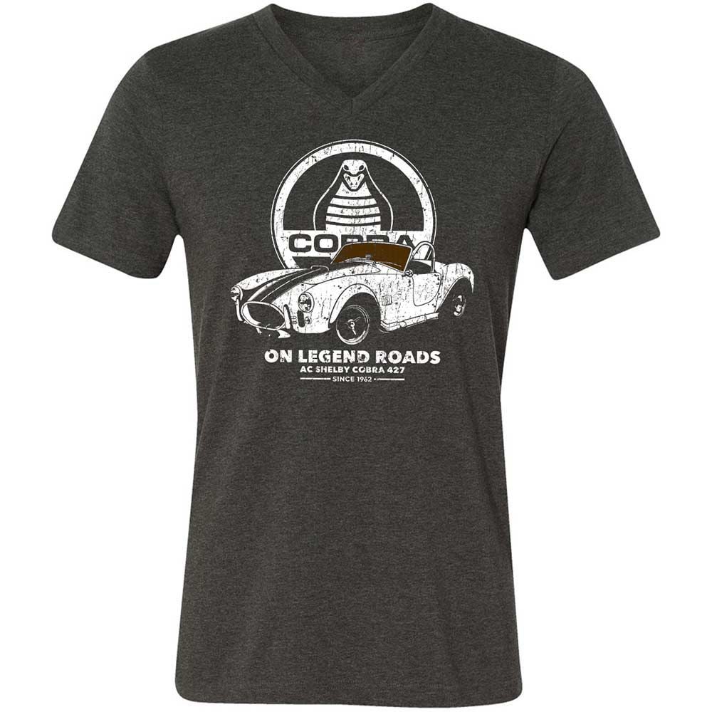 Unisex V-Neck T-Shirt - 3B31WVN8 - Dark Grey Heather - 9