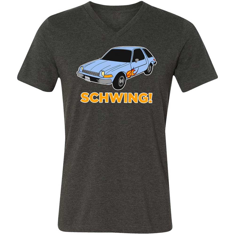 Unisex V-Neck T-Shirt - JB2PHA2D - Dark Grey Heather - 9