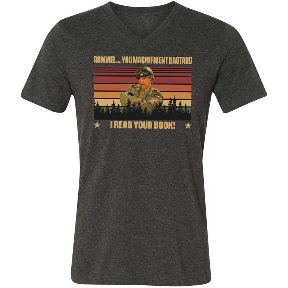 Unisex V-Neck T-Shirt - RA5WNKBZ - Dark Grey Heather - 9