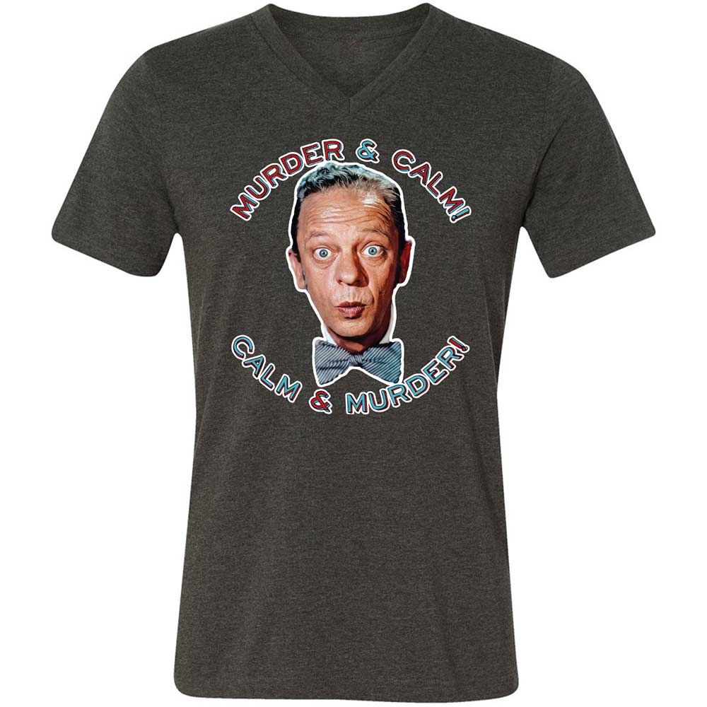 Unisex V-Neck T-Shirt - UQ26UN89 - Dark Grey Heather - 9
