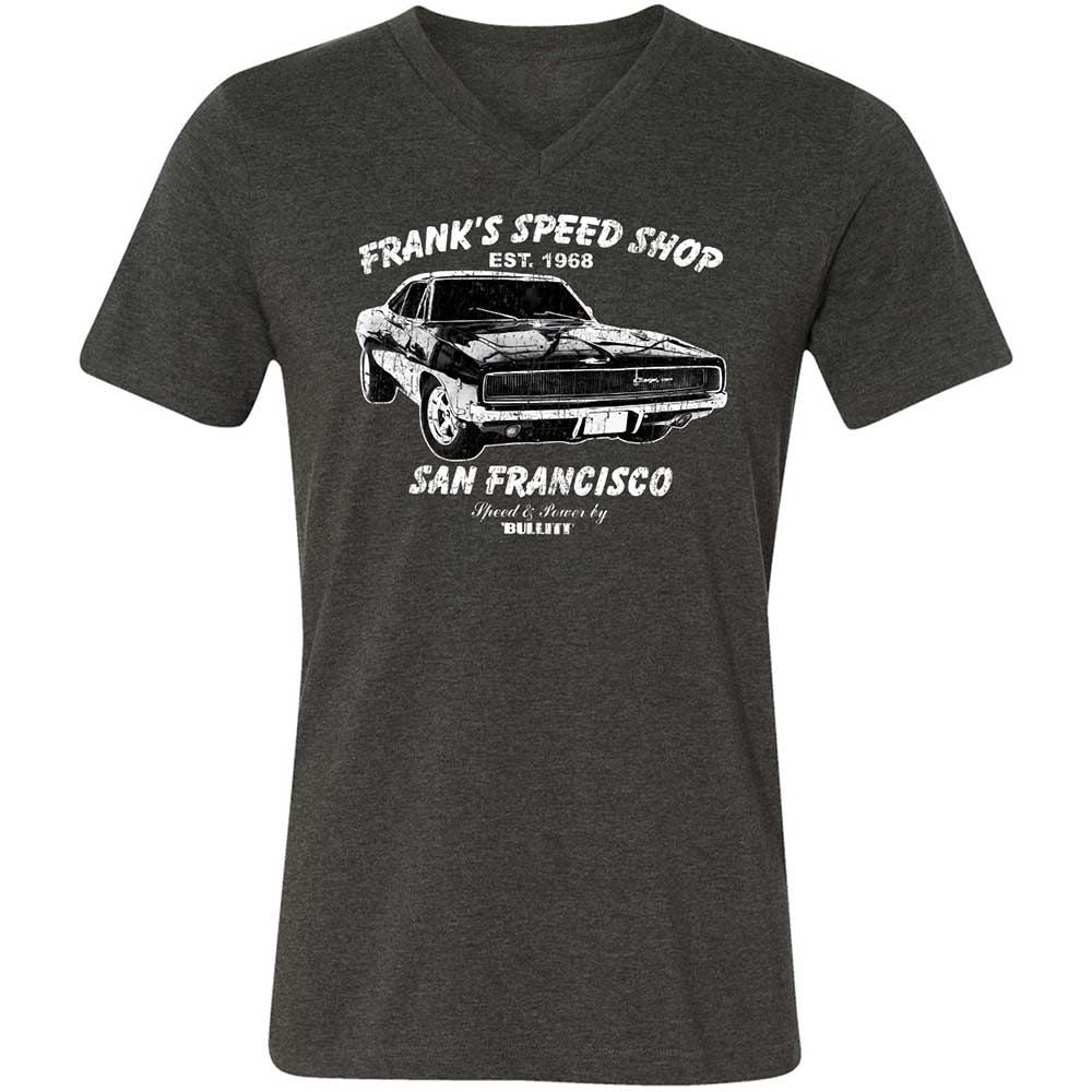 Unisex V-Neck T-Shirt - RE55QE9W - Dark Grey Heather - 9