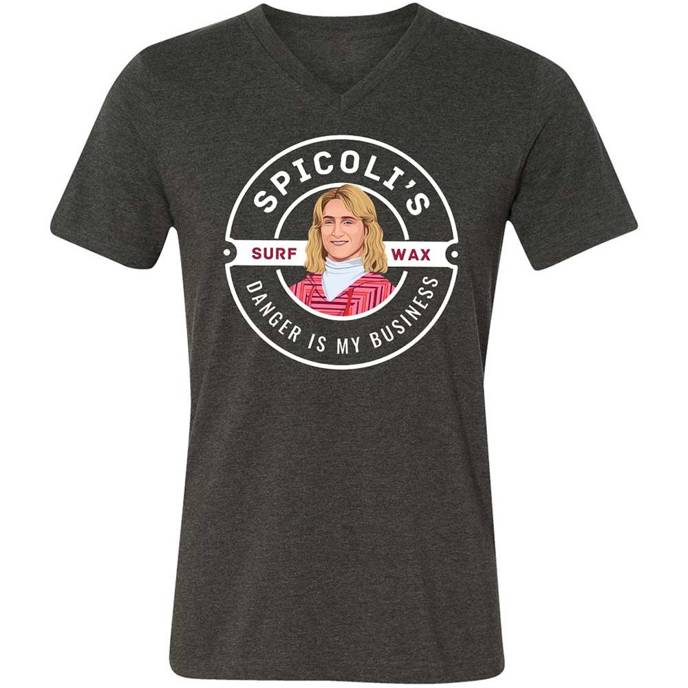 Unisex V-Neck T-Shirt - P8MGEWTS - Dark Grey Heather - 9