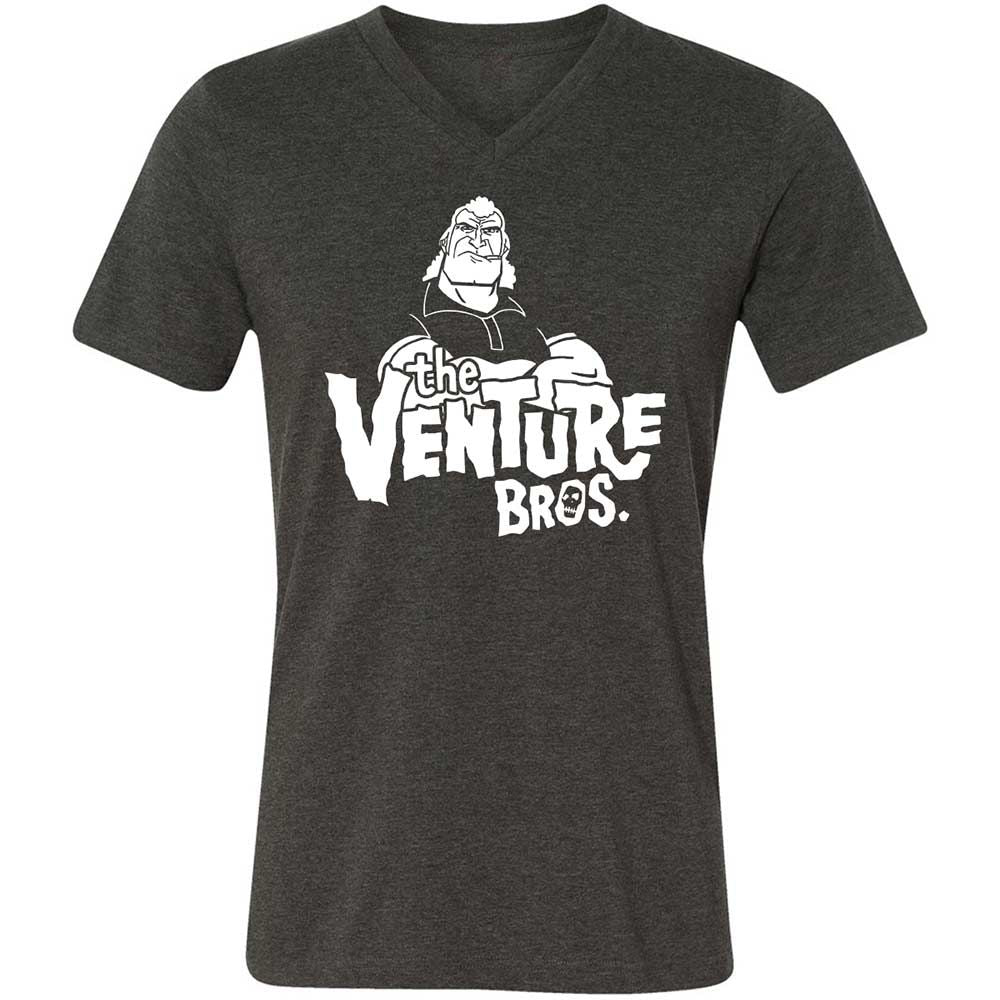 Unisex V-Neck T-Shirt - PW4LSEQ9 - Dark Grey Heather - 9