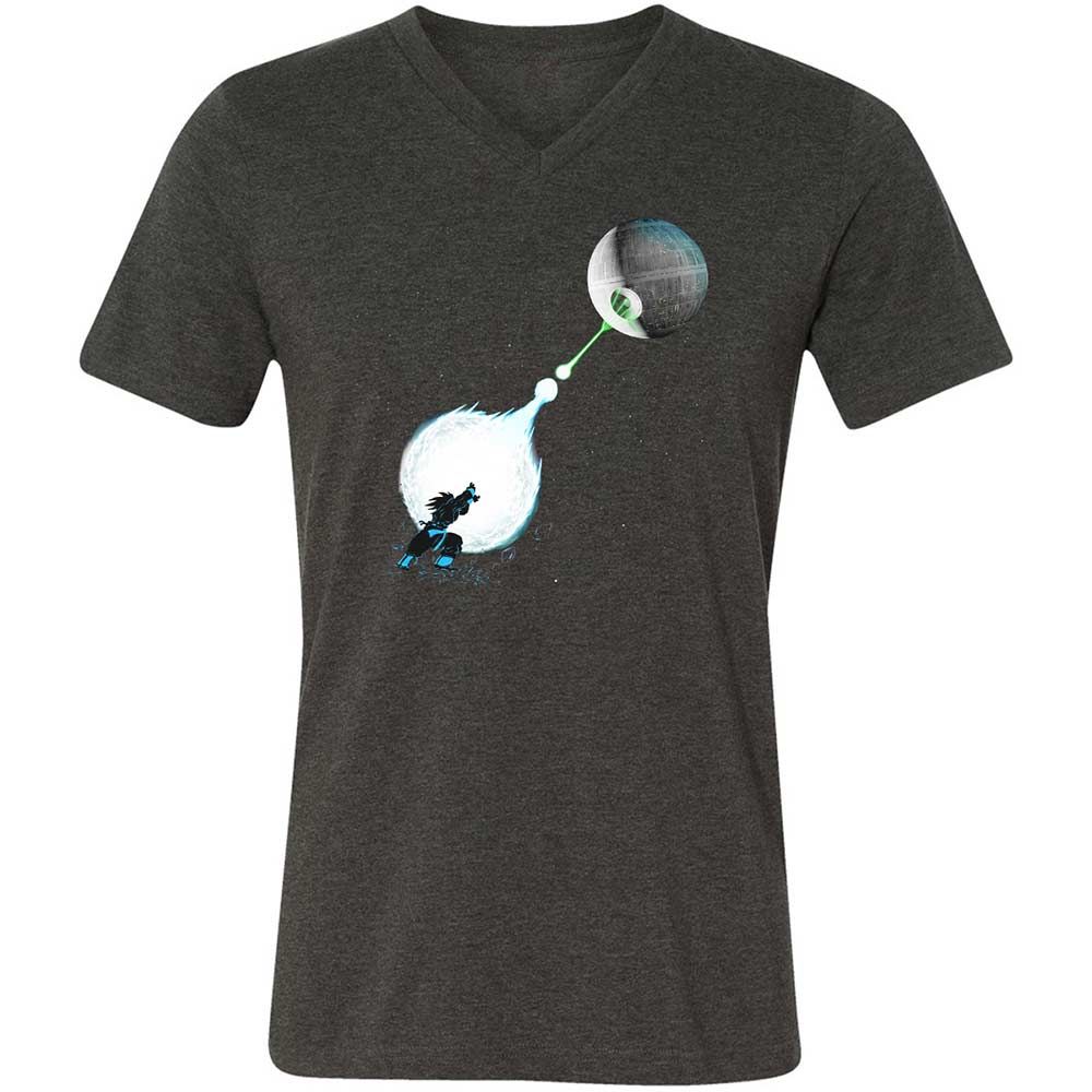 Unisex V-Neck T-Shirt - WGPG4BTU - Dark Grey Heather - 9