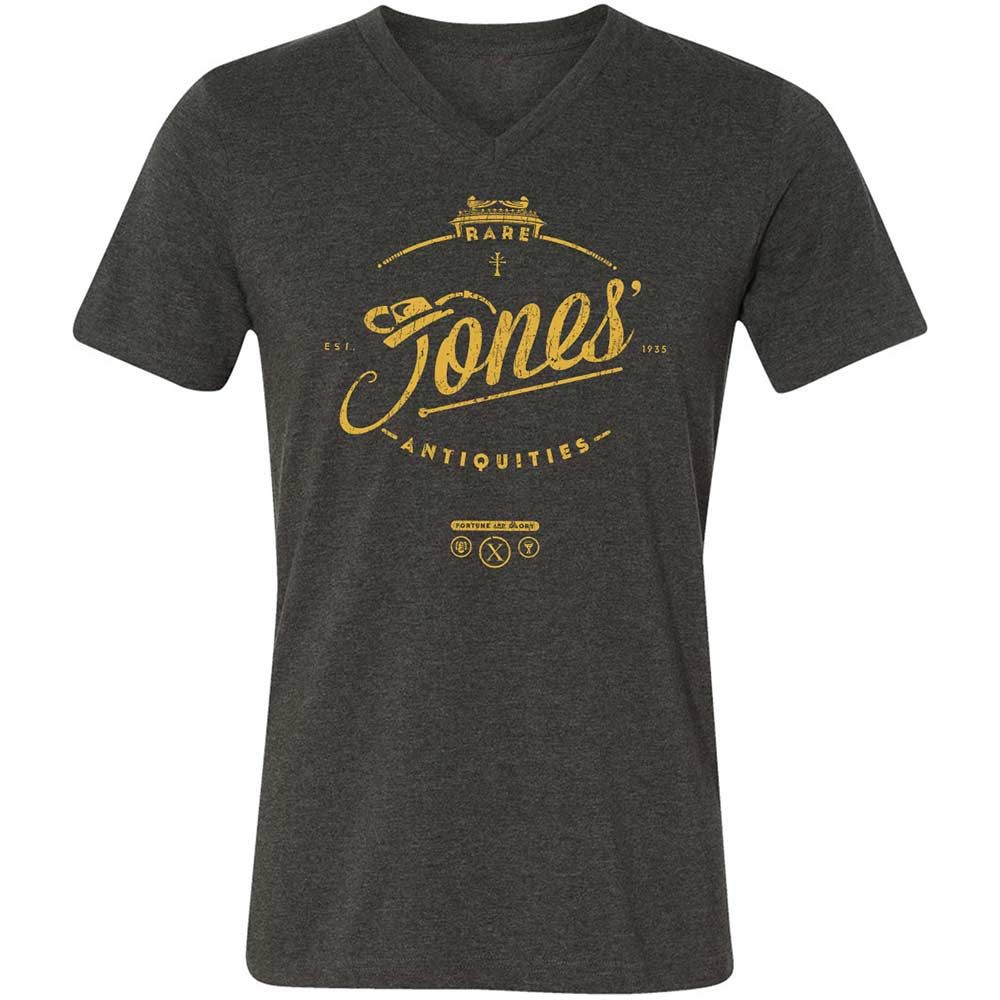 Unisex V-Neck T-Shirt - M6GULHET - Dark Grey Heather - 9
