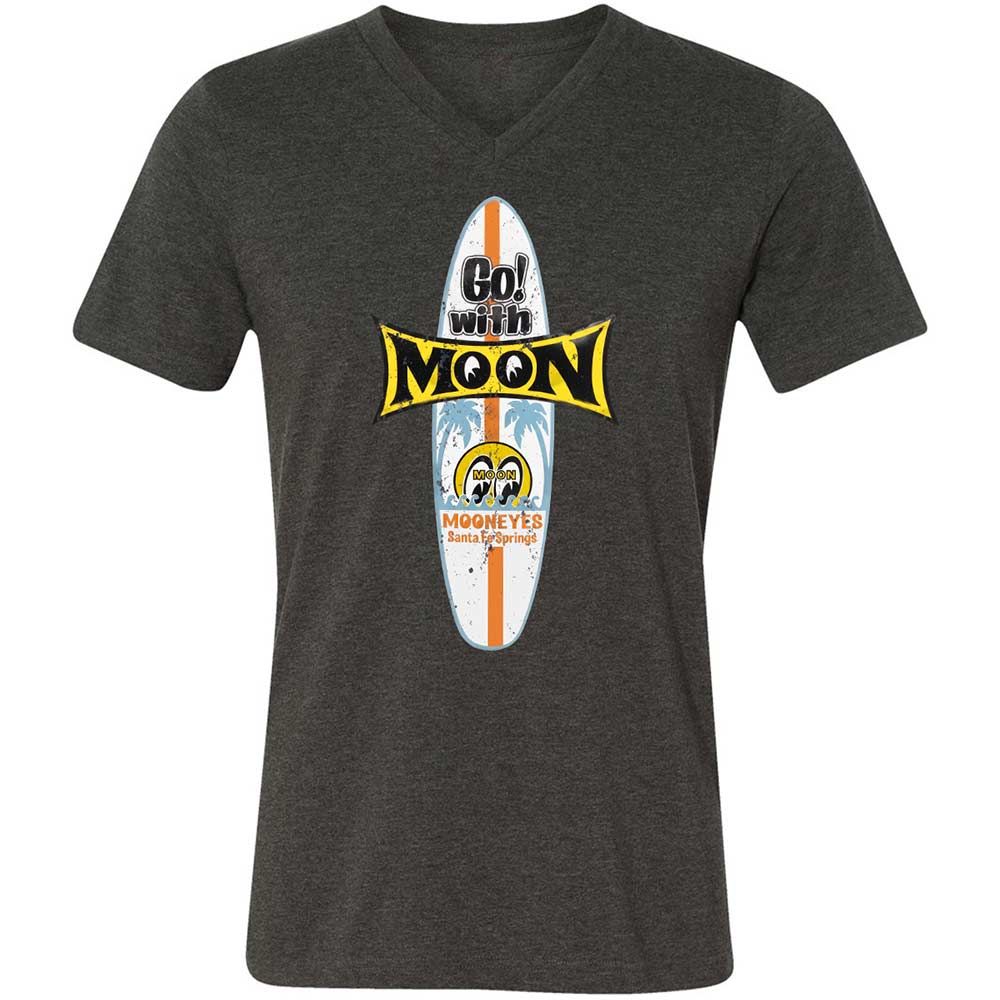 Unisex V-Neck T-Shirt - KY7N5KS7 - Dark Grey Heather - 9